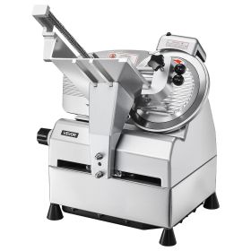 Automatic Meat Slicer, 500W, Electric Deli Slicer Machine with 10 inch Sharp 75Cr1 Steel Blade, 0-0.67 inch Adjustable Thickness, 633 RPM Fast Slicing