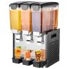 Commercial Beverage Dispenser, 3 Tanks 10 L / 10.6 QT Per Tank Juice Dispenser