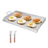 Stainless Steel Griddle, 36x22 inch Universal Flat Top Rectangular Plate, Gas Grill Griddle for BBQ Grill, Teppanyaki