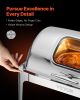 Roll Top Chafing Dish Buffet Complete Set, 9 Qt 1 Pack Stainless Steel Chafer with 2 Half Size Pans