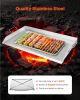 Stainless Steel Griddle, 36x22 inch Universal Flat Top Rectangular Plate, Gas Grill Griddle for BBQ Grill, Teppanyaki