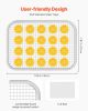 Food Dehydrator Machine, 6 Stainless Steel Trays, 400W Electric Food Dryer with Adjustable Temperature & 24-Hour Timer, Freeze Dryer for Jerky, Meat