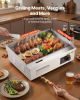 Commercial Electric Griddle, 21 x 11.8 inch, 1750W, 122-570 Fahrenheit Adjustable Temp Control