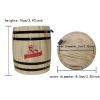 Yakimoto 1 Piece Mini Wood Canister | Small Airtight Kitchen Storage | Countertop Spice, Sugar