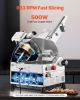 Automatic Meat Slicer, 500W, Electric Deli Slicer Machine with 10 inch Sharp 75Cr1 Steel Blade, 0-0.67 inch Adjustable Thickness, 633 RPM Fast Slicing