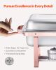 Chafing Dish Buffet Set, 8 Qt 2 Pack, Stainless Steel Chafer with 2 Full Size Pans