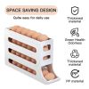 2pcs Kitchen Eggs Organizer 4-layer Slide Refrigerator Eggs Rack